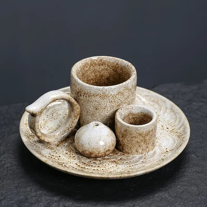 Porte encens, Brûleur de Palo Santo et Sauge en Céramique Vintage